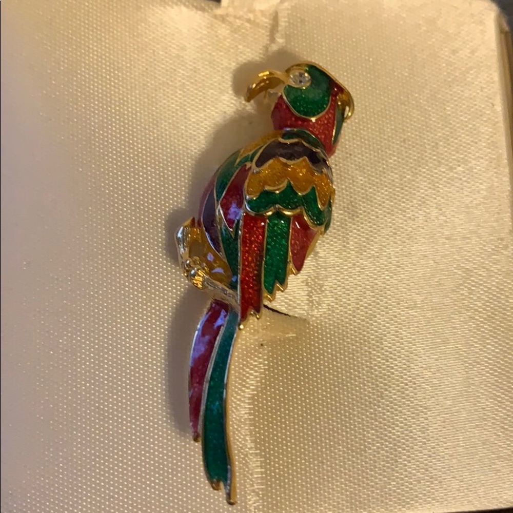 Parrot brooch
